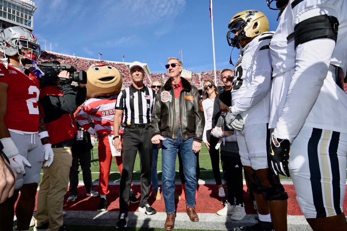 Walter “Ted” Carter Jr. (@ohiostatepres) on Twitter photo It was a true honor to participate in the coin toss during today’s military appreciation game in Ohio Stadium. Service, including military service, to our communities, state and nation is deeply embedded in <a href="/OhioState/">Ohio State</a>’s mission as a land-grant institution. It was a true honor to participate in the coin toss during today’s military appreciation game in Ohio Stadium. Service, including military service, to our communities, state and nation is deeply embedded in <a href="/OhioState/">Ohio State</a>’s mission as a land-grant institution.