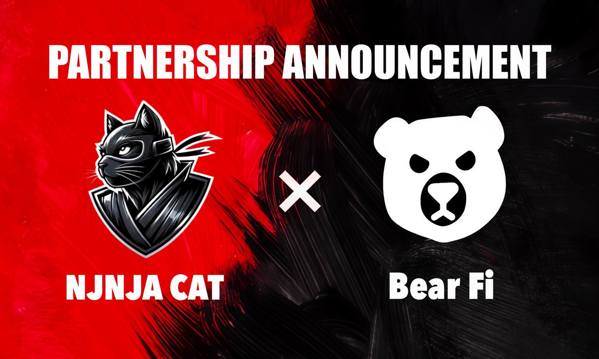 🎉 Exciting news! @Ninjacat× <a href="/BearFiBot/">BearFiBot</a>! Together, #NinjaCat and #BearFi are set to bring new energy to the Web3 space and redefine the meme coin and NFT experience!

With BearFi’s advanced multi-chain technology and NinjaCat’s vibrant community-driven ecosystem, this