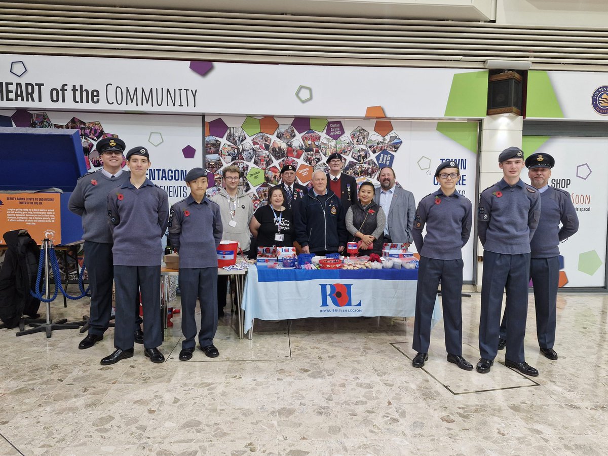 Busy day for the Squadron with the RBL collecting for Poppy Appeal. One of the photos with the RBL, Medway Council Leader and councillor.
