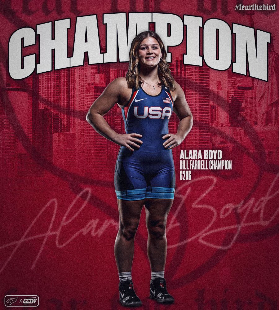 NCCwomensWR's tweet photo. Congrats to our COACHES Alara Boyd and Yelena Makoyed who both won titles at the Bill Farrell Memorial International in New York City this weekend! #FearTheBird #SHAPOWIE https://t.co/4RTgu0aJA3