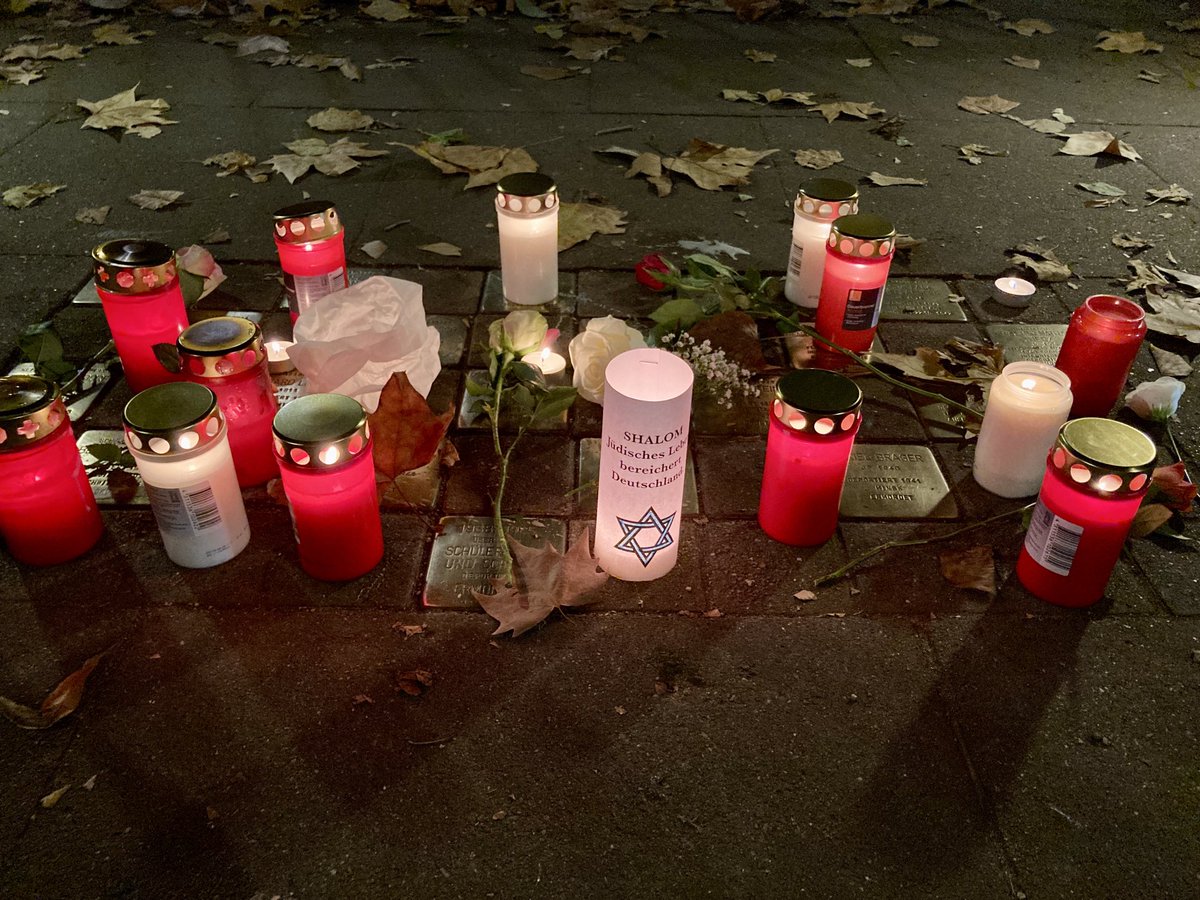 Gedenken an die #Pogromnacht #9November in #Hamburg 🕯️