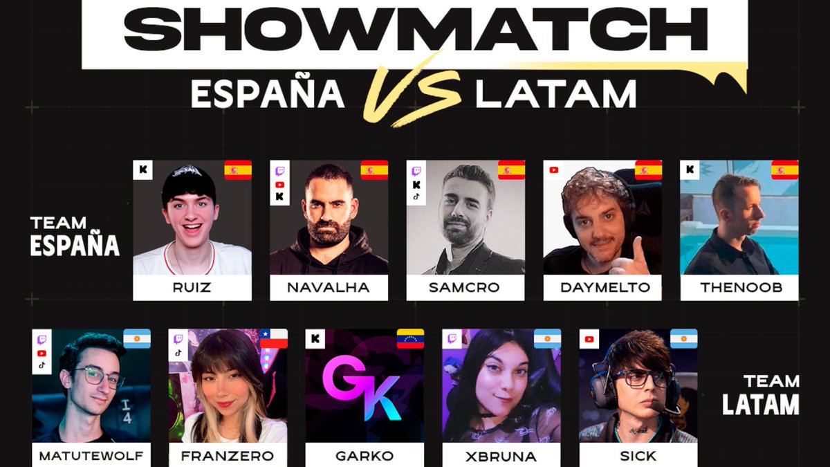 Una de las cosas que más molan de Honor of Kings es poder jugar entre regiones aunque haya un poco de lag, así que hoy vamos a probar esto en el showmatch.

España vs LATAM

Estoy en Twitch, YouTube y Kick.

RT.