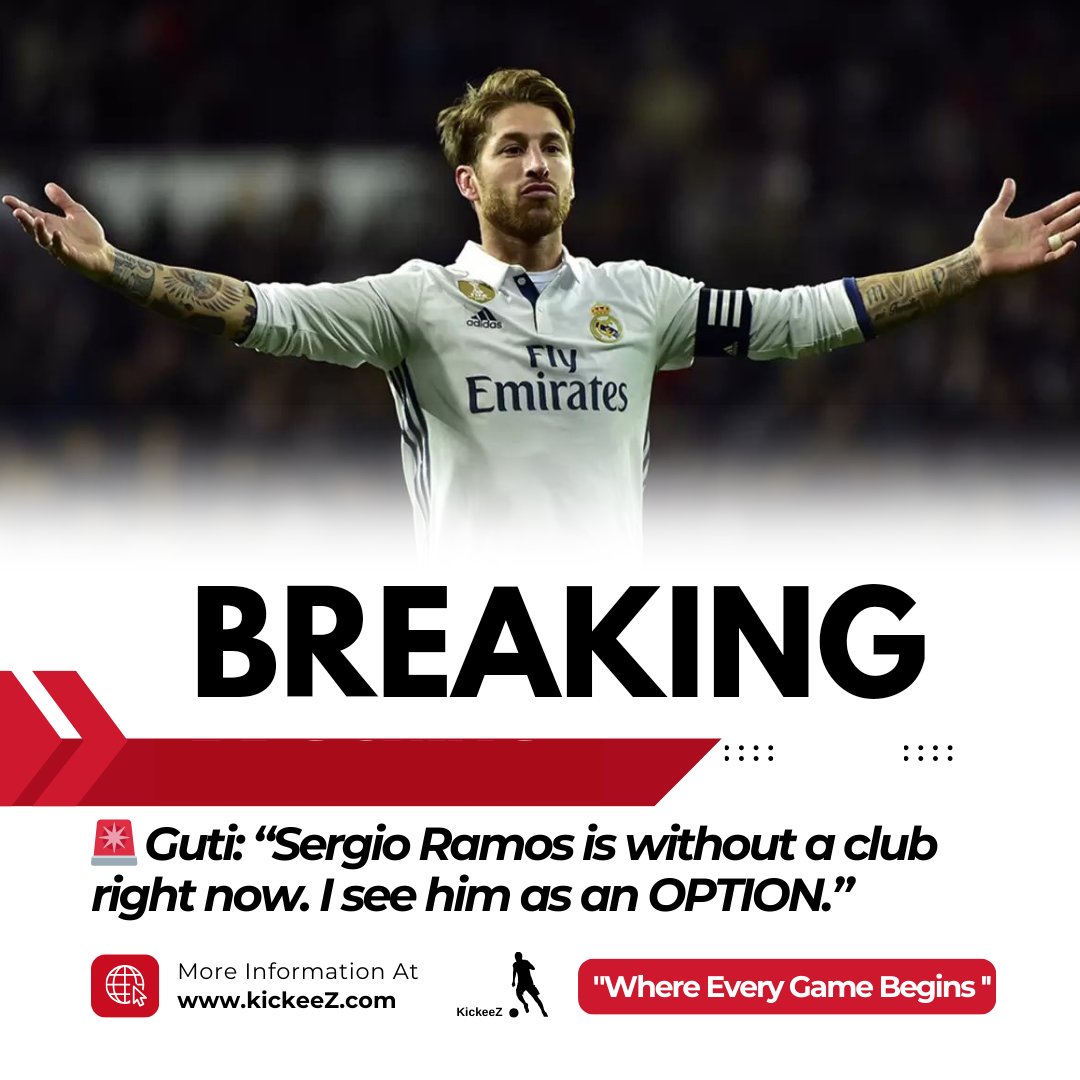 KickeeZ1's tweet photo. 🚨 Breaking 🚨
Guti:"Sergio is without a club right now.I see him as an option" https://t.co/R5l7XIJ1Pj
