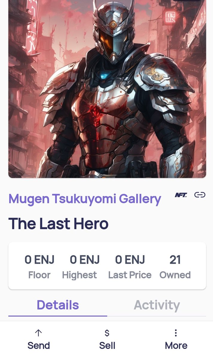 Allye95697360's tweet photo. "Last Hero" 💙🖤❤️  #MugenTsukuyomiGallery #NFTCommunity Creator @Sonate008 Choose Winners in 72hrs ✌️🤩😁
⏰️❤️&amp;RT
⏰️Follow @EnjExcavators 
⏰️Tagg 3 frenz 
⏰️Comment ENJIN Matrixchain address 
#Enjin #EnjinNFT #NFTio #NFT #NFTs #nftart #NFTs4life #NFTGiveaway #EnjinisKing https://t.co/WKCBgrKOXQ