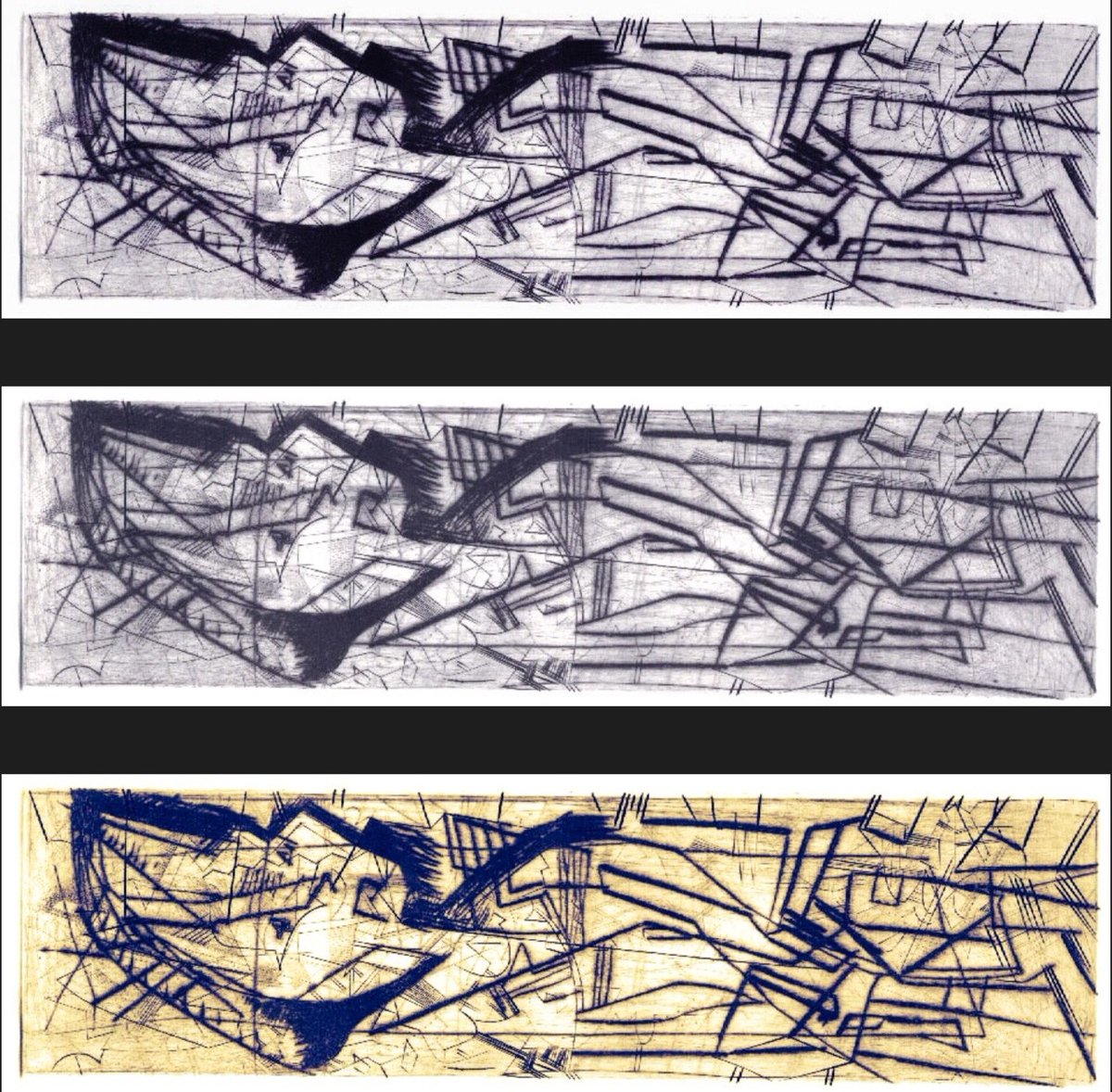 AlanSundberg's tweet photo. Berlin Wall - Nov. 9th 1989 - East Germany opens its borders to the West
.
.
my etching and engraving #AlanSundberg #art #design - 35 years ago today https://t.co/XNGl02WyYr