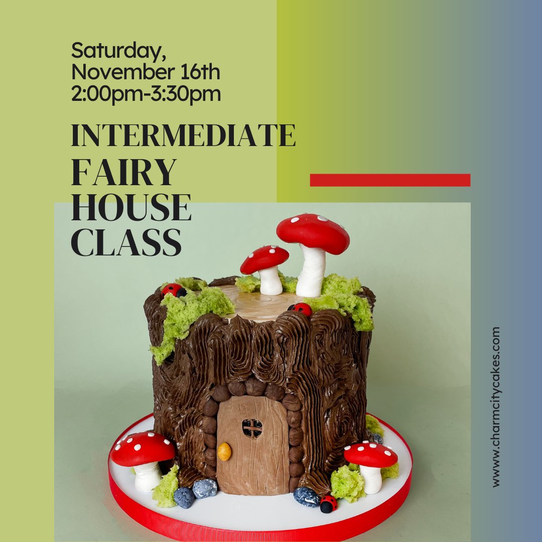 Join us for this mid-level cake class at our Baltimore bakery! This is an Intermediate level class that is ideal for those hoping to learn new skills and be creative! 

#cake #cakeclass #kidsbakingchampionship #charmcitycakes #aceofcakes #cakeart #baltimore #visitbaltimore