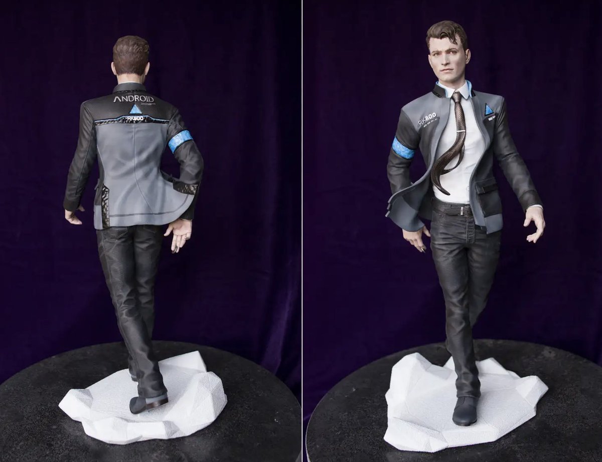 ⭕️Repost to annouce!  

WIN this hand-painted Connor figure by <a href="/veshmewmew/">Veshelya</a> on Twitch/#DechartGames during today's #DetroitBecomeHuman stream 
starting in 1 Hour!