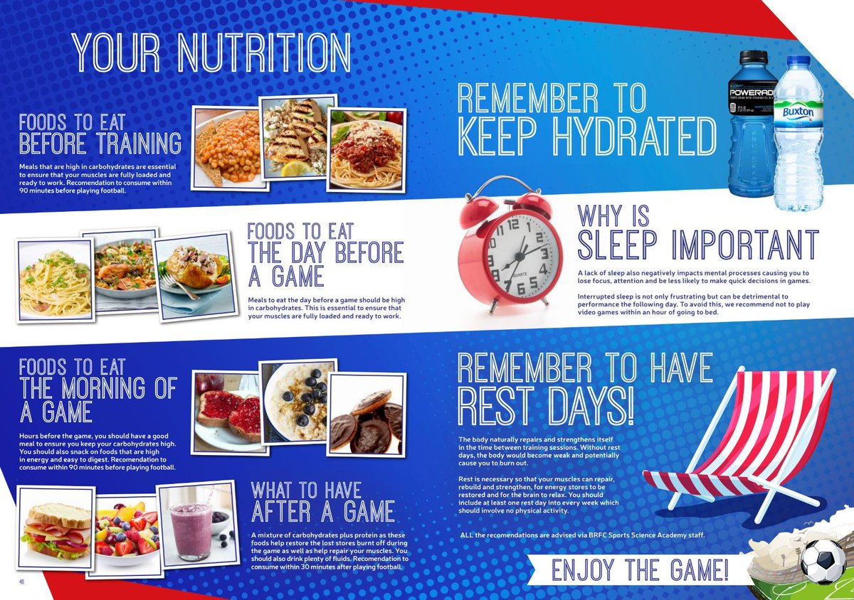 Pre-Match Preparation ⚽ 💯 

Failing to prepare is preparing to fail! 🏟️ 

#BootsClean #Hydrated #Sleep&amp;Rest #FuelledUp #BagsPacked #MatchSnacks 

Who cleans your boots? Lets see the cleanest boots in the comments below! GO!‼️ 

🛌 🥛 🍗 🍝 ❤️ 🚰 🧽