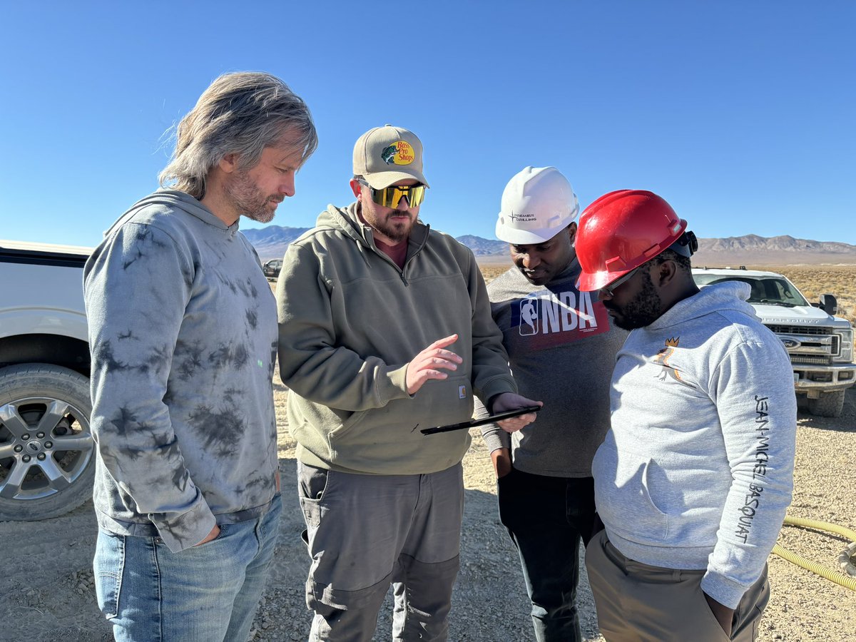 Such another great day drilling for lithium in Nevada. $NWTT