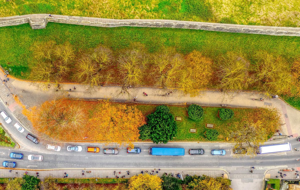 More Autumn colours, this time over York’s Cholera Burial Ground, along the road leading to the Railway Station.
#york #choleraburialground