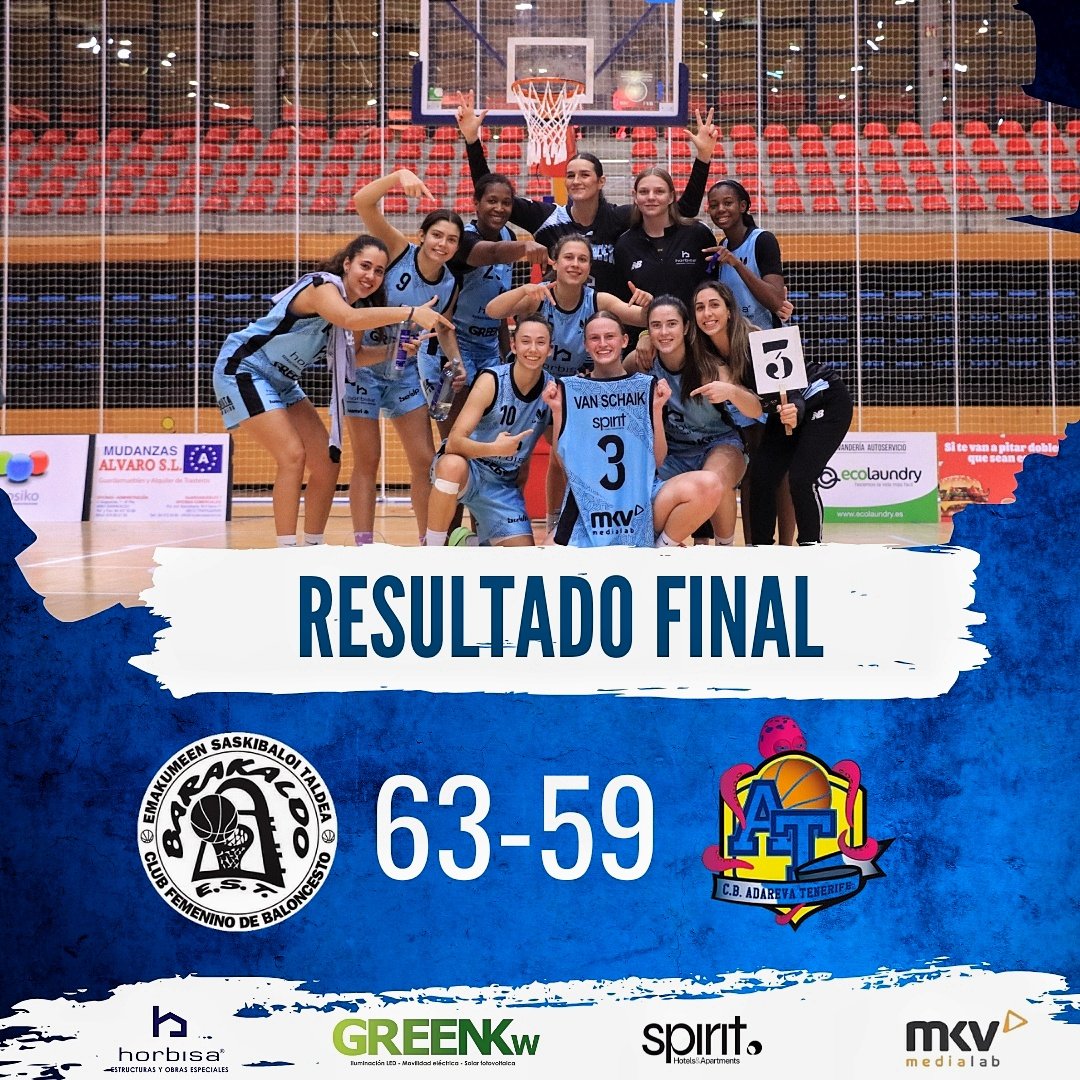Hiru, hiru, hiruuuuuu 🔥

🔝 Sumamos la tercera victoria de la temporada en un thriller contra <a href="/CBADAREVA/">CB Adareva Tenerife</a> 

💪🏻Brutal EQUIPO

#SueñoContigo