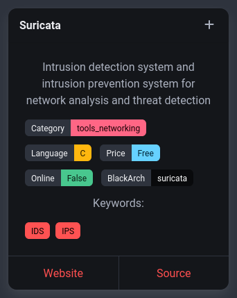 rawsec_cyber's tweet image. New tools were added on the #Rawsec #Cybersecurity Inventory

@noraj_rawsec added

📌 Suricata by @OISFoundation / @Suricata_IDS
📌 Zeek by @zeekurity
📌 DragonOS by @cemaxecuter
📌 Exegol by @_nwodtuhs and @Dramelac_ at @Capgemini

inventory.raw.pm