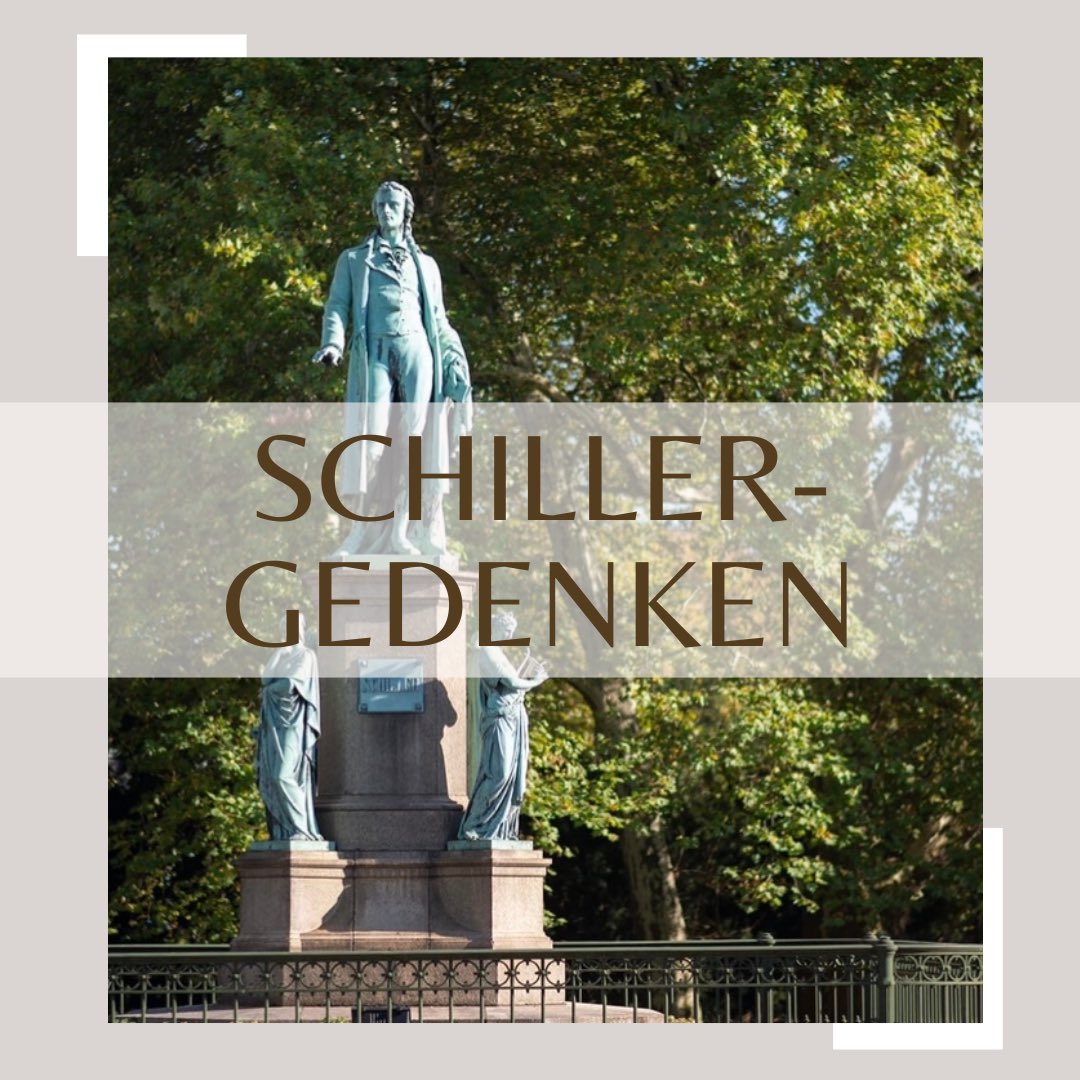 Schiller-Gedenken an seinem 265. Geburtstag: 10.11., 15 Uhr, Hamburger Schillerdenkmal, Nähe Dammtor, neben Cinemaxx. Beiträge erwünscht.