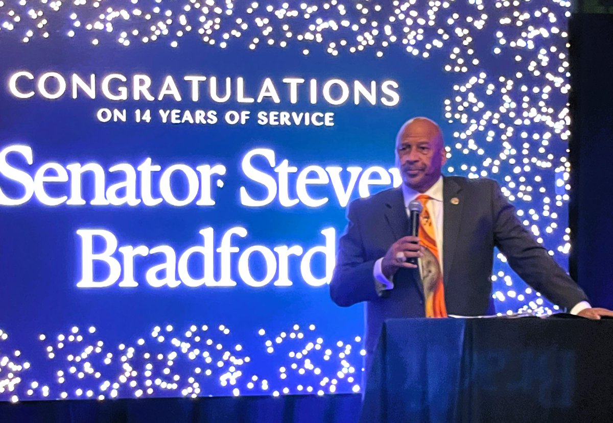 CSUDH Government & Community Relations (@communitycsudh) on Twitter photo President Parham, First Lady Davida Hopkins-Parham and Toro Alum LA Mayor Karen Bass join in the festivities in celebrating & honoring State Senator Steve Bradford for his years of legislative service. <a href="/CSUDHPrezParham/">Thomas A. Parham</a> <a href="/SteveBradford/">Steven Bradford</a> <a href="/DominguezHills/">CSU Dominguez Hills</a> President Parham, First Lady Davida Hopkins-Parham and Toro Alum LA Mayor Karen Bass join in the festivities in celebrating & honoring State Senator Steve Bradford for his years of legislative service. <a href="/CSUDHPrezParham/">Thomas A. Parham</a> <a href="/SteveBradford/">Steven Bradford</a> <a href="/DominguezHills/">CSU Dominguez Hills</a>