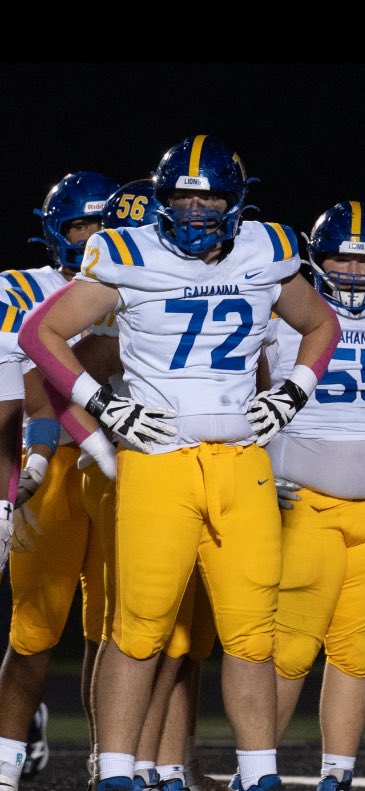 Luke Collins 3⭐️ (@lukecollins26) on Twitter photo Full season Highlights !🥞 | Gahanna Lincoln LT | 6’4 270 | 81” Wingspan | 4.0 GPA | No sacks/pressures allowed | First Team OCC | 1 D1 Offer | Great season thanks to <a href="/gahannafootball/">GahannaFootball</a> <a href="/donnymac98/">Donovan White</a> <a href="/CoachStoutGLHS/">Kyle Stout</a> <a href="/bpa58/">Bernardo Amerson</a> <a href="/Coach_ASimmons/">Antwan Simmons</a> |
Film : 🥞 hudl.com/v/2QYcXv | Full season Highlights !🥞 | Gahanna Lincoln LT | 6’4 270 | 81” Wingspan | 4.0 GPA | No sacks/pressures allowed | First Team OCC | 1 D1 Offer | Great season thanks to <a href="/gahannafootball/">GahannaFootball</a> <a href="/donnymac98/">Donovan White</a> <a href="/CoachStoutGLHS/">Kyle Stout</a> <a href="/bpa58/">Bernardo Amerson</a> <a href="/Coach_ASimmons/">Antwan Simmons</a> |
Film : 🥞 hudl.com/v/2QYcXv |
