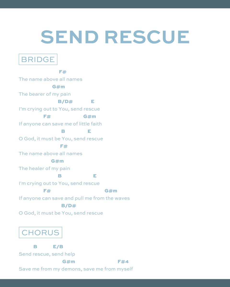 faithfulproject's tweet photo. 🩵☁️🫶🏽 Want to learn how to play our song Send Rescue? https://t.co/6ps81ZUo1e
