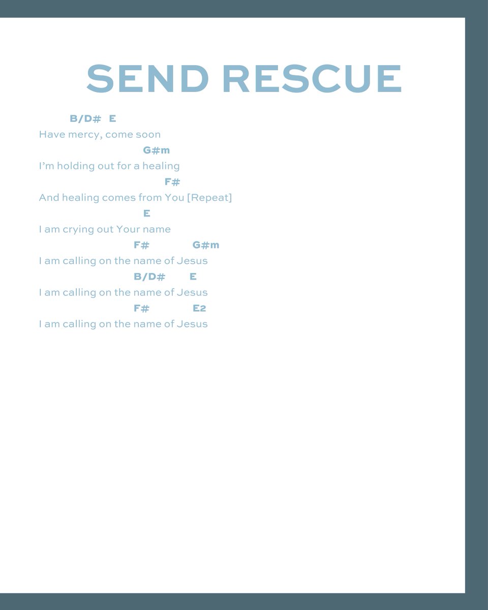 🩵☁️🫶🏽 Want to learn how to play our song Send Rescue?