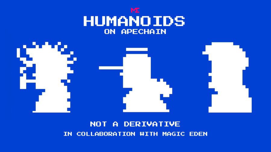 Tadaverse's tweet image. 𝐂𝐨𝐥𝐥𝐚𝐛𝐨𝐫𝐚𝐭𝐢𝐨𝐧 𝐀𝐧𝐧𝐨𝐮𝐧𝐜𝐞𝐦𝐞𝐧𝐭 🚨

Our Community receive Freemint Spots 

@Tadaverse  &amp;lt;🤝&amp;gt; Humanoid by @BR4ted 

Exploring ApeChain 🦍

Details / GA on our Discord