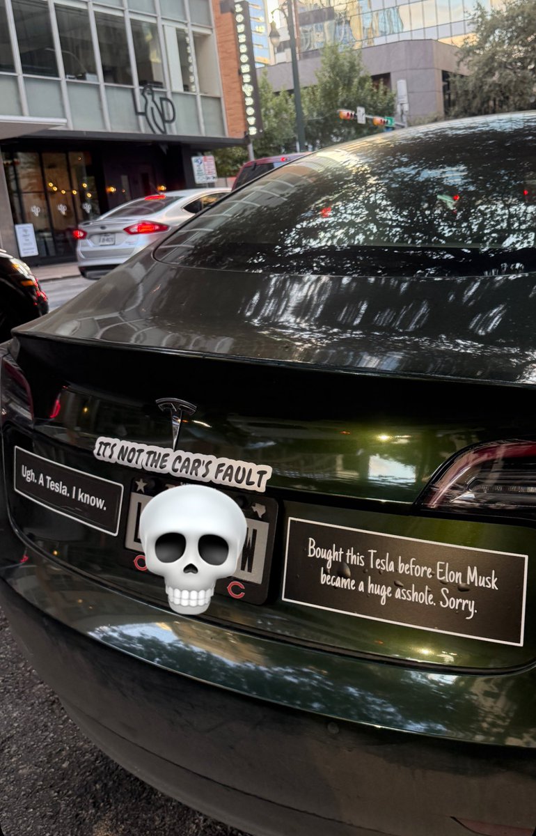 Seth LaQue on X: "This bumper sticker is silly and wrong. Elon Musk has  always been a huge a-hole (and serial fraudster). The owner, like many  people, just didn't realize it at