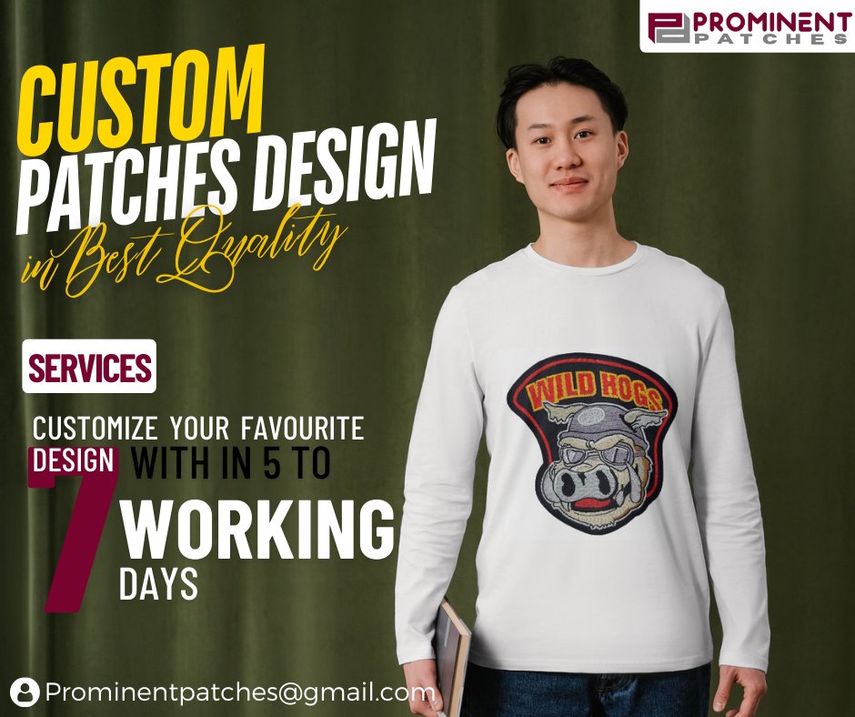 prominentPatch's tweet photo. Unleash Your Creativity with Custom Patches!

Design your own patches and express yourself!

Prominent Patches offers:

High-quality materials
Unlimited customization
Fast turnaround
Email us to get started: Prominentpatches@gmail.com https://t.co/iTpYvIZjyF