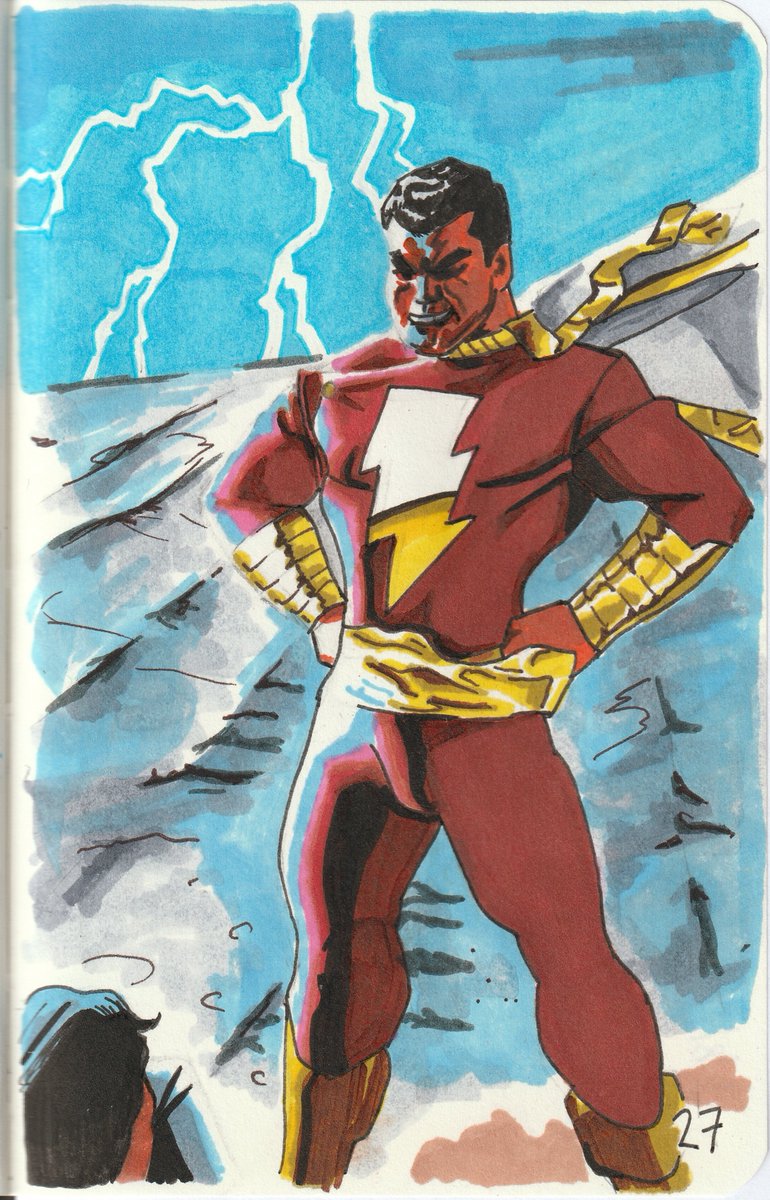 Dan_Almeida_Art's tweet image. inktober 2018; 
25 - Prickly
26 - Stretch
27 - Thunder
28 - Gift

#Inktober #inktober2018 #sketches #art #sketchart #fanart #shazam #fantasticfour #Marvel #DCcomics