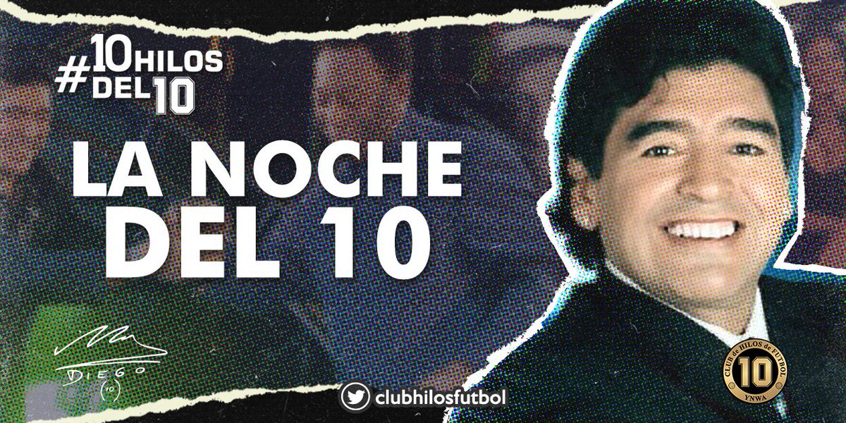 clubhilosfutbol's tweet photo. Maradona fue conductor dentro y fuera de la cancha. Sí, afuera también. En el segundo semestre de 2005 protagonizó el show televiso más importante del continente. Un programa que solo ÉL podía conducir y que nadie se quería perder.
Hoy hablamos de "La Noche del🔟". https://t.co/Sefw6QllDi
