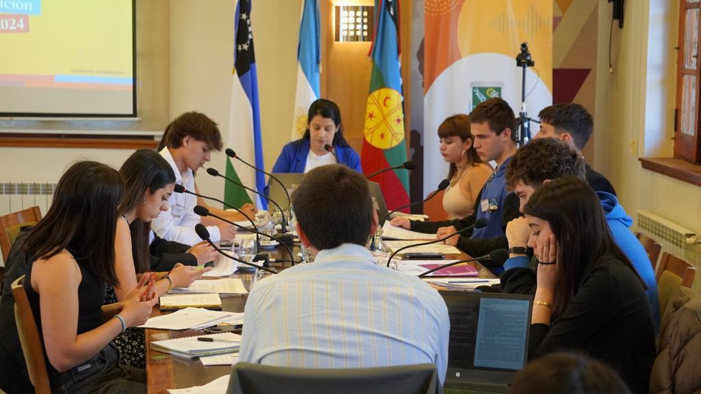 natalialmona's tweet photo. Con el compromiso y la dedicación de siempre, los #estudiantes siguieron hoy debatiendo sus proyectos, en el marco del Programa #ConcejalPorUnDía. https://t.co/gHzti8P5Vn