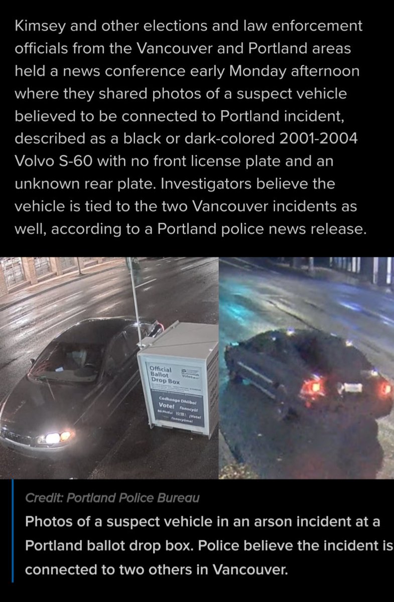 ask_aubry's tweet photo. This is the car of the suspect that committed arson to the ballot boxes. https://t.co/aCwkT9QA2m