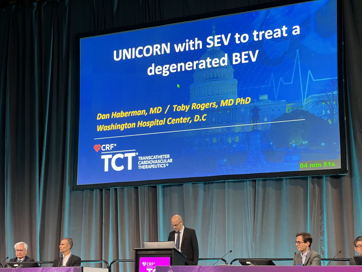 Dan Haberman (@haberdan) on Twitter photo I had the honor to present and discuss a case of vivTAVR with 23mm Evolut FX+ in under-expanded 20 mm Sapien 3 requiring leaflet modification achieved with UNICORN technique. #TCT2024 #TAVR <a href="/MedStarWHC/">MedStar Washington</a> I had the honor to present and discuss a case of vivTAVR with 23mm Evolut FX+ in under-expanded 20 mm Sapien 3 requiring leaflet modification achieved with UNICORN technique. #TCT2024 #TAVR <a href="/MedStarWHC/">MedStar Washington</a>