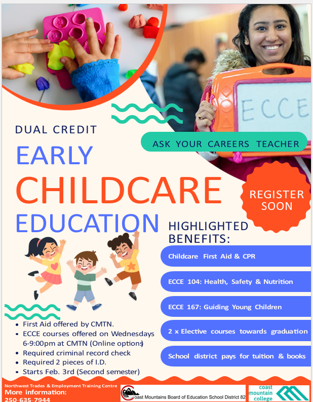 Coast Mountains School District (@coastmtnsd) on Twitter photo Early Childhood Education opportunity <a href="/CoastMtnSD/">Coast Mountains School District</a> . Interested students should see Careers Teachers or School Counselors. Early Childhood Education opportunity <a href="/CoastMtnSD/">Coast Mountains School District</a> . Interested students should see Careers Teachers or School Counselors.
