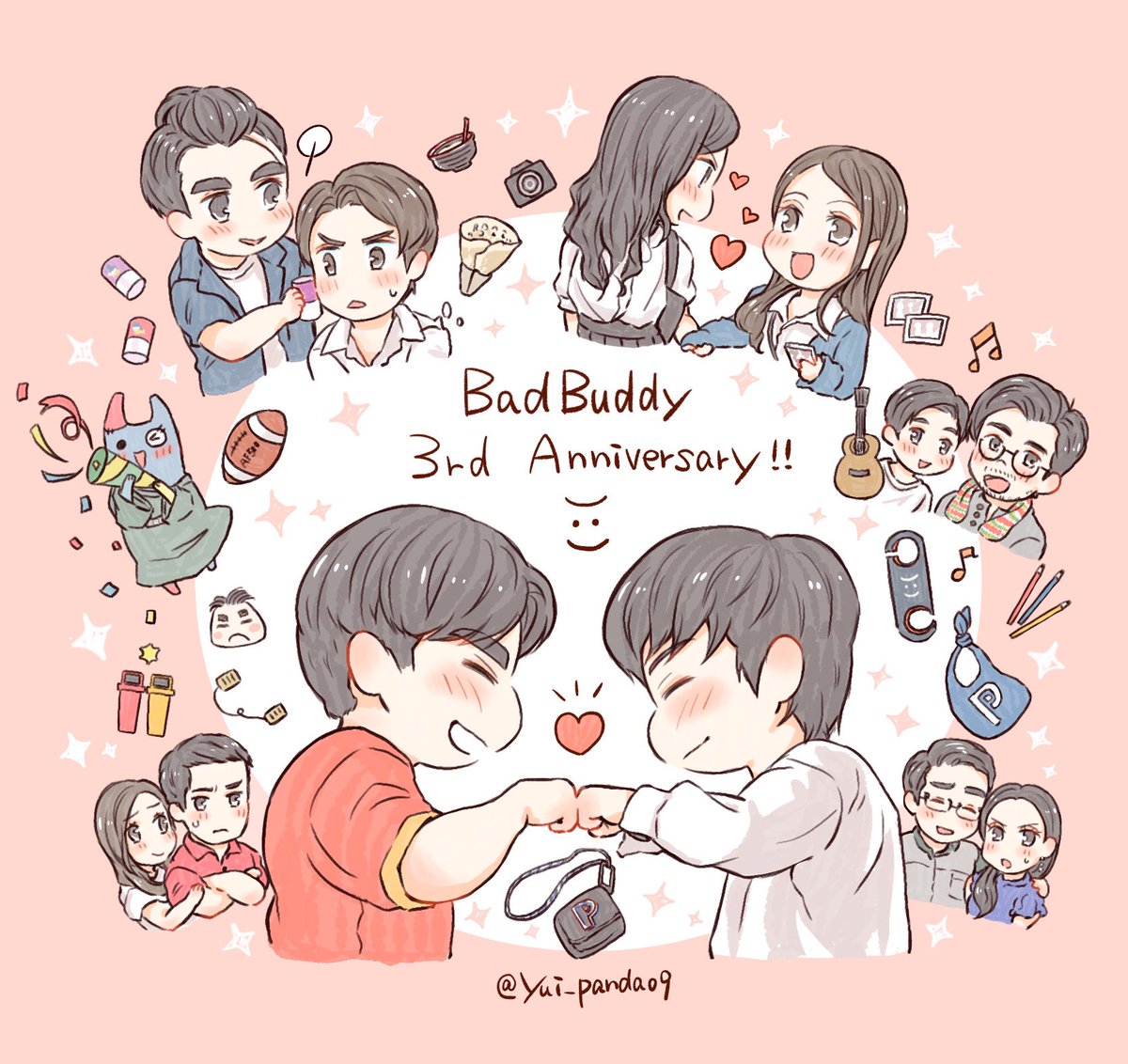 yui_panda09's tweet photo. これからもずっと大好き🤜🏻🤛🏻💞✨️✨️✨️
#HAPPYBBS3rdANNIVERSARY 
#BadBuddySeries https://t.co/NziFA5i7pn