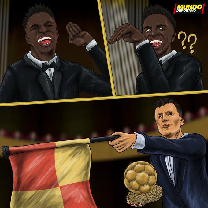 <a href="/theBarcaInsider/">Barça Insider</a> <a href="/mundodeportivo/">Mundo Deportivo</a> Vini on Monday: still offside, somewhere under the Bernabéu roof 🤫🤫☠️