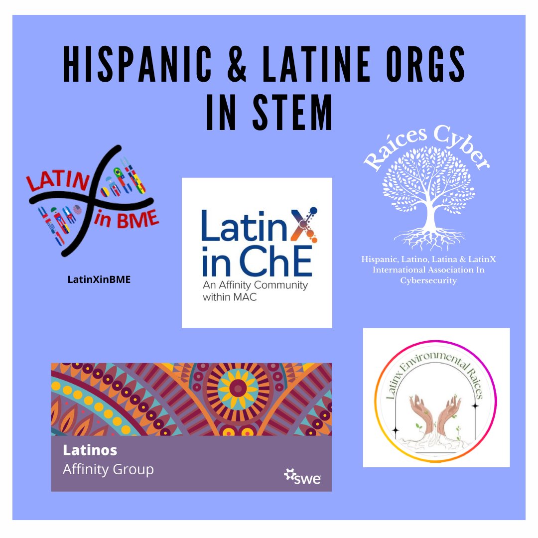 LatinasinSTEM's tweet image. 📢So many people told us of more orgs centered around Latine and Hispanic STEMinists. 🔭🧪
So we added them!
#HispanicHeritageMonth2024 #STEM #LatinesinSTEM #LatinasinSTEM #HispanicinSTEM #DiversityinSTEM #ally