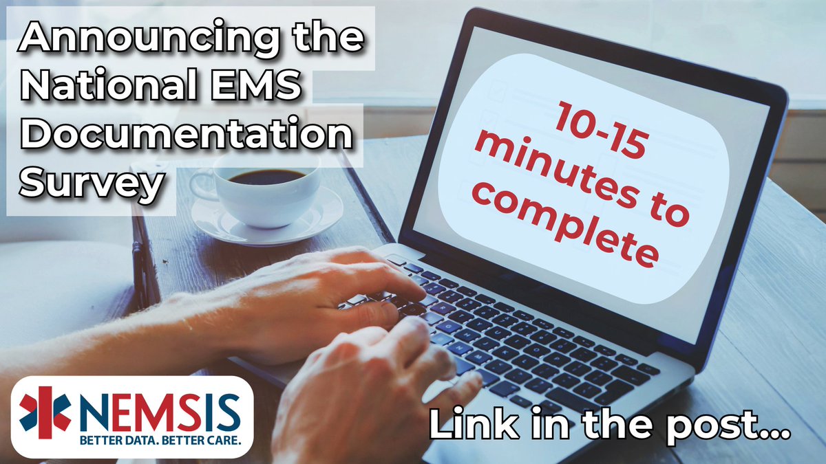 PWW|AG is excited to announce the National EMS Documentation Survey, which will identify attitudes, challenges, and issues inherent in documenting EMS patient interactions. 

To access the Survey, visit:

surveymonkey.com/r/EMSDocumenta…