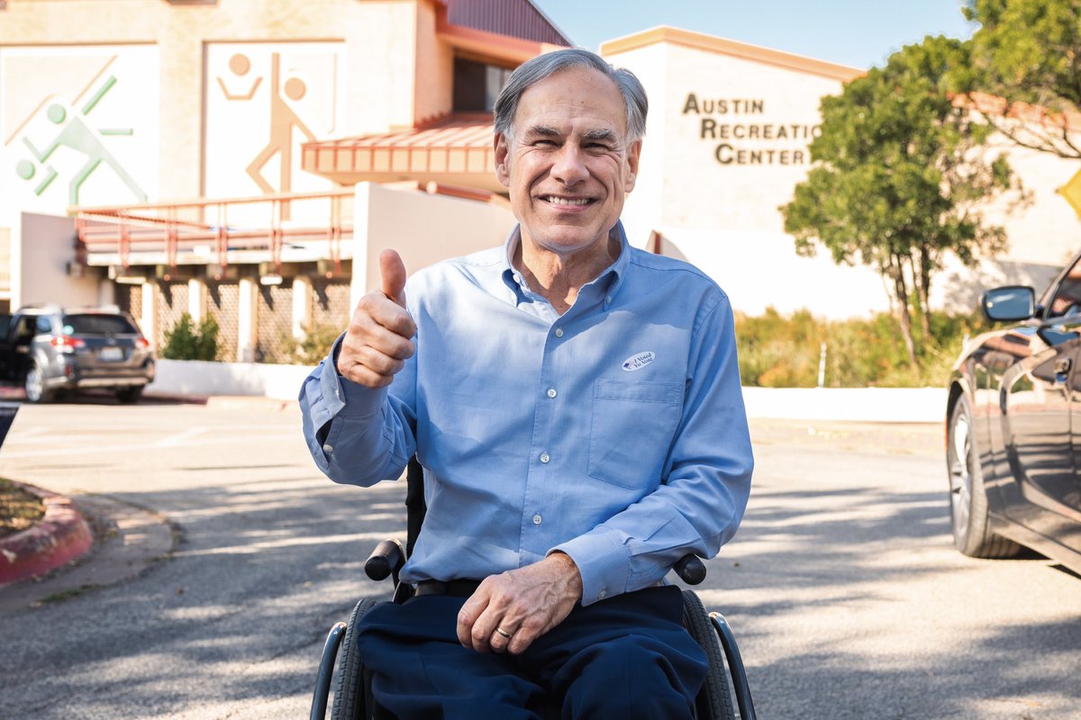 Greg Abbott (@gregabbott_tx) on Twitter photo Voted for conservative candidates up and down the ballot today.
This week and next, be sure to cast your vote to keep Texas RED. 🇺🇸
Get out and vote, Texas! Early voting is happening NOW. Voted for conservative candidates up and down the ballot today.
This week and next, be sure to cast your vote to keep Texas RED. 🇺🇸
Get out and vote, Texas! Early voting is happening NOW.