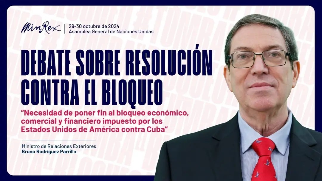 La @fum_florencia junto a #Cuba estará  al tanto de la presentación y votacion de la Resolución A/79/80: “Necesidad de poner fin al bloqueo económico, comercial y financiero impuesto por los EEUU contra Cuba”, en la Asamblea General de Naciones Unidas. #FlorenciaVaConTodos