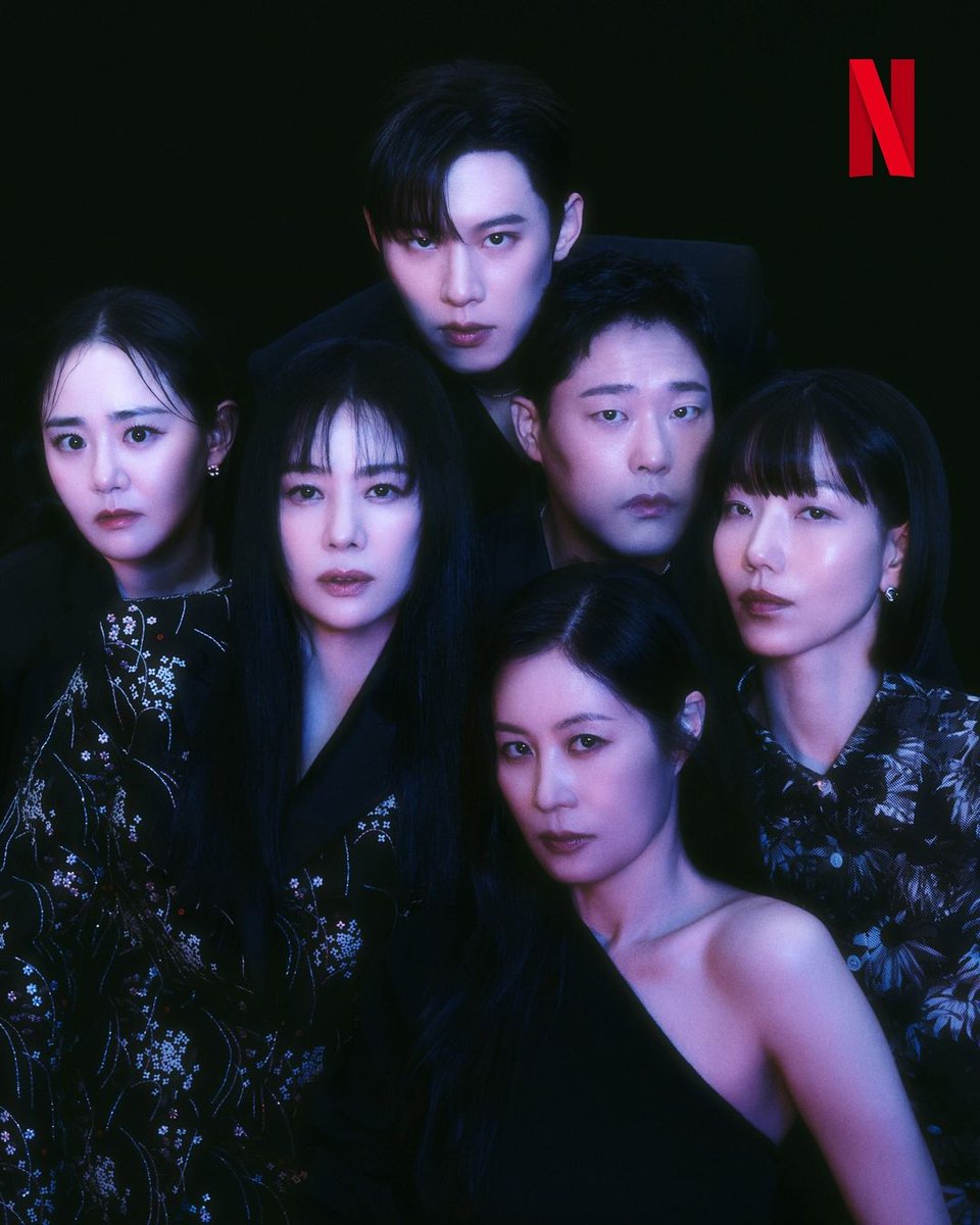 DramalandBR's tweet image. 📸 | #HELLBOUND STARS! 🌟

Netflix divulgou o ensaio exclusivo com #KimSungCheol, #KimHyunJoo, #KimShinRok, #MoonSoRi, #ImSungJae e #MoonGeunYoung, em promocionais do drama #Hellbound2.
