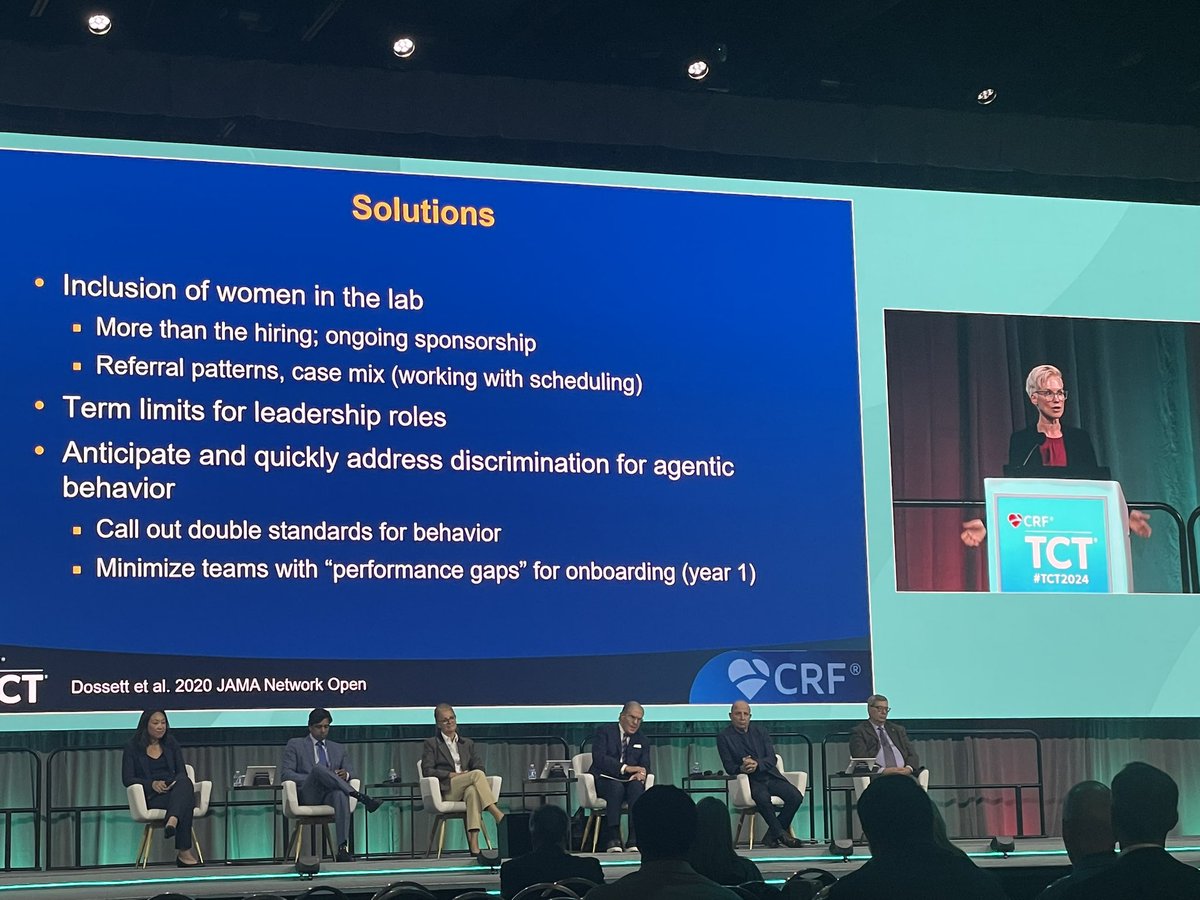 Abhishek Chaturvedi MD (@iamdoctorabhi) on Twitter photo <a href="/MCoylewright/">megan coylewright md mph</a> driving the points home!
-Only 4% of #IC are #WIC
-Women 50% more likely to leave #IC mid-career than men
-Biggest barriers are radiation, lack of role models, & perception of “old boys club”
<a href="/AlexandraLansky/">Alexandra Lansky</a> <a href="/ShrillaB/">Dr Shrilla Banerjee MD FRCP 💙</a> <a href="/Drroxmehran/">Dr Roxana Mehran</a> <a href="/DoctorKini/">DoctorKini</a> #TCT2024 <a href="/MCoylewright/">megan coylewright md mph</a> driving the points home!
-Only 4% of #IC are #WIC
-Women 50% more likely to leave #IC mid-career than men
-Biggest barriers are radiation, lack of role models, & perception of “old boys club”
<a href="/AlexandraLansky/">Alexandra Lansky</a> <a href="/ShrillaB/">Dr Shrilla Banerjee MD FRCP 💙</a> <a href="/Drroxmehran/">Dr Roxana Mehran</a> <a href="/DoctorKini/">DoctorKini</a> #TCT2024