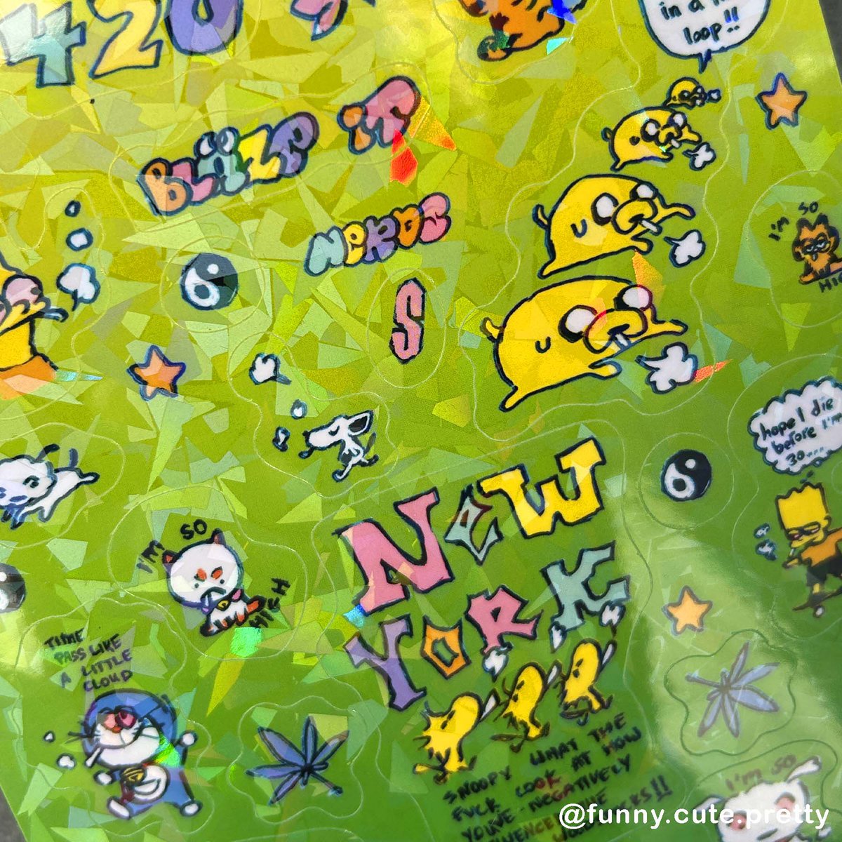 Sticker sheets on sale 🤪 blaze it homie