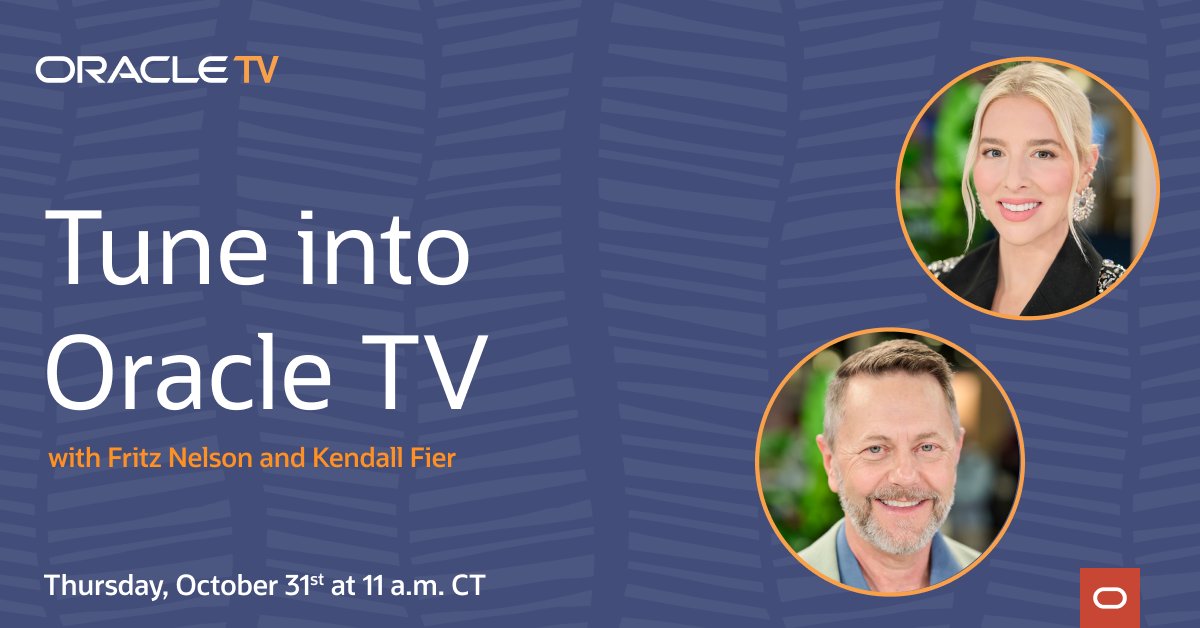 tracidelvecchio's tweet image. Can’t join us in Nashville for Oracle Health Summit? Register for this Oracle TV livestream recapping the event. social.ora.cl/6012SGSJu