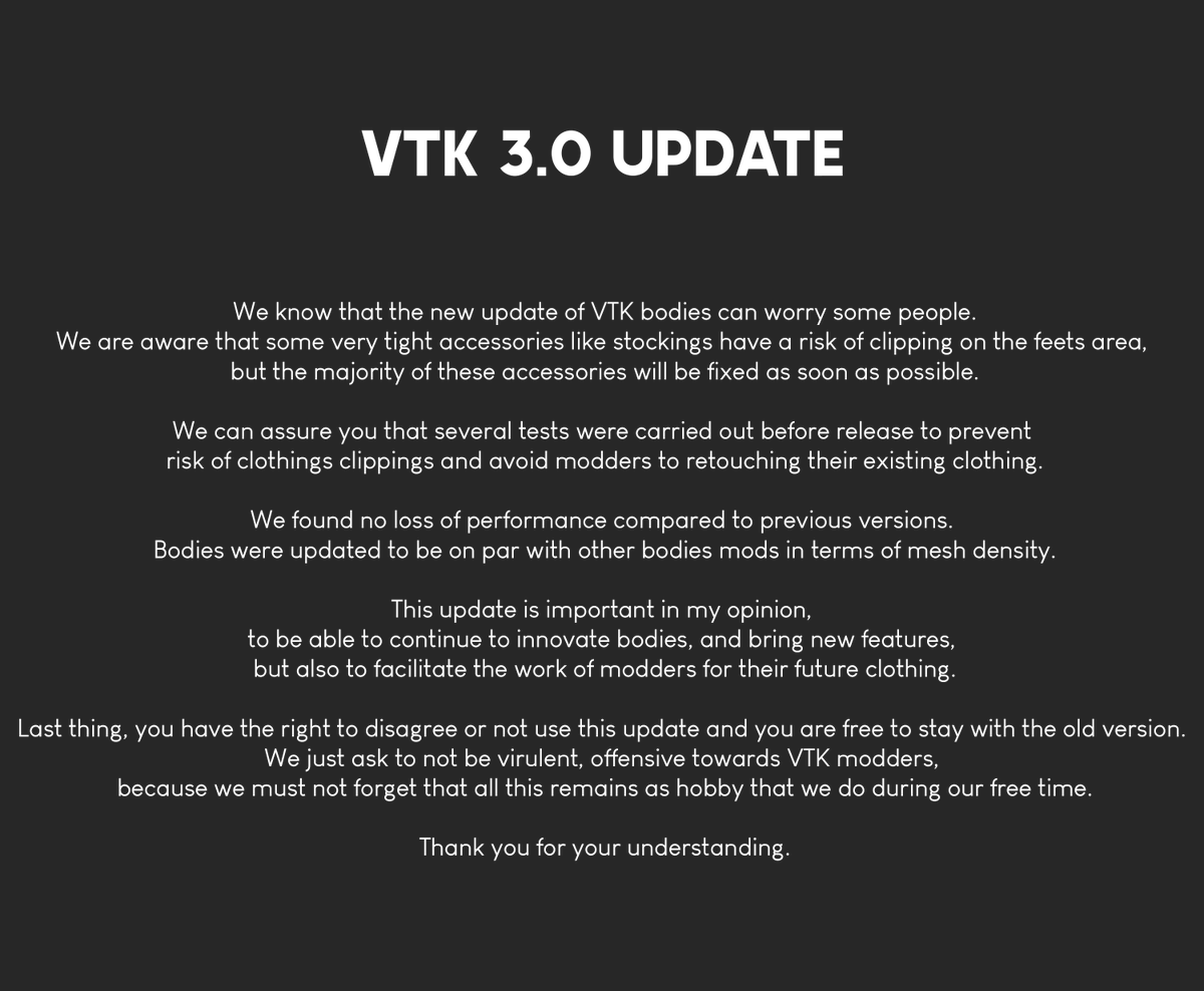 VTK 3.0 update
#Cyberpunk2077Modding