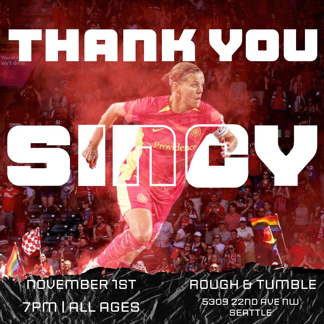 New spot! For this match only, meet us at <a href="/RoughTumblePub/">Rough & Tumble Pub</a> for <a href="/sincy12/">Christine Sinclair</a>’s final match! 🐐🏆 #BAONPDX