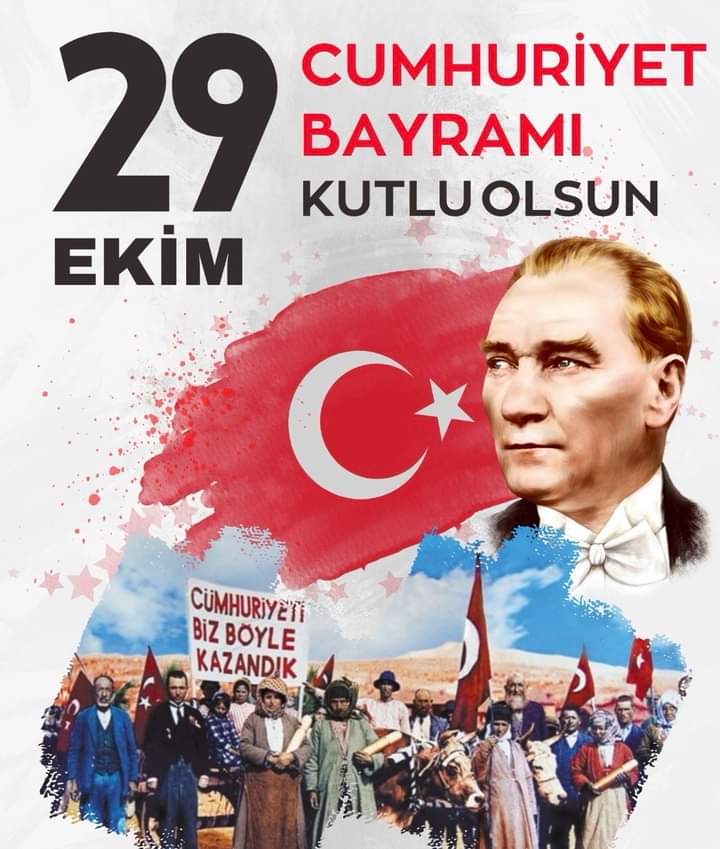 🇹🇷 Ülkemizin Cumhuriyetimizin 101.Yılı Kutlu Olsun 🇹🇷
🇹🇷 Ne Mutlu Türk'üm Diyene 🇹🇷