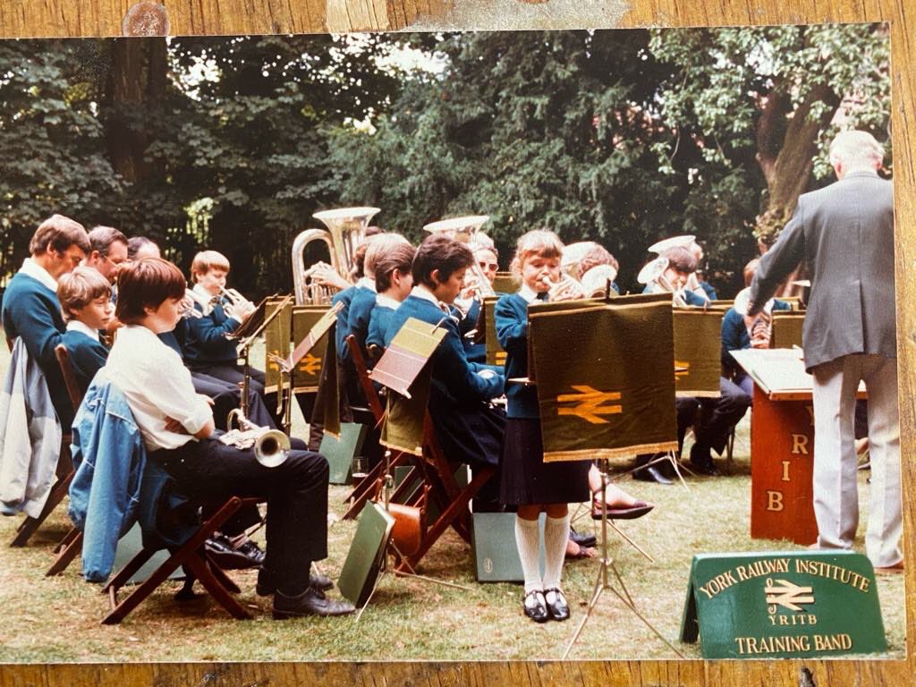 YRIGR_Band's tweet photo. We are celebrating our #York railway roots in our 40th anniversary concert at @yorkearlymusic this Friday. 
Tickets just £5 as we want to make this accessible for all. Come and find out how we’ve grown since we started in 1984! 

https://t.co/RsnI9H0GtY

@BenYorkMix @joncowap https://t.co/fYIf61ctGH