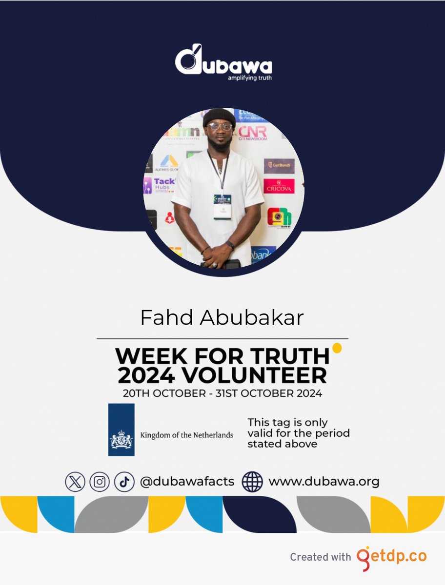 KingEscobar_6's tweet image. I&apos;m excited to be part of the volunteers selected by @DubawaFacts for its #WeekForTruth advocacy, in partnership with the Netherlands Embassy @NLinGhana
I will be empowering students in Accra,Ghana, by teaching them about media literacy and fact-checking.  #AmplifyTruth
