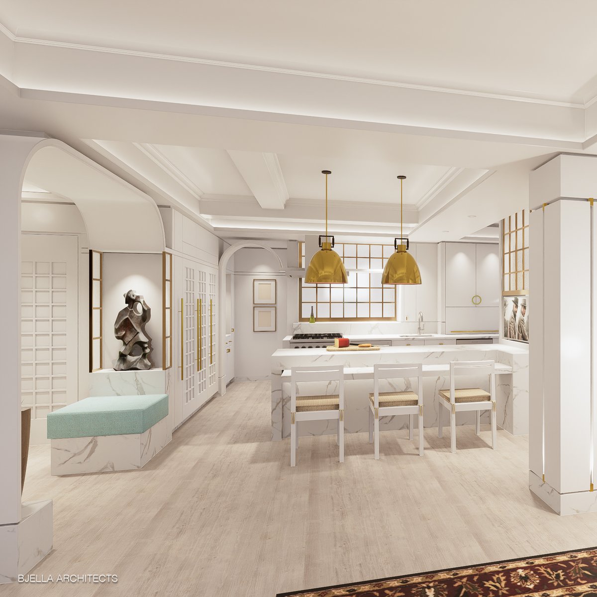 House_Architect's tweet photo. Another image of the New York Apartment. A modern classic. Or, is that a classic modern? https://t.co/EMxvWymE52