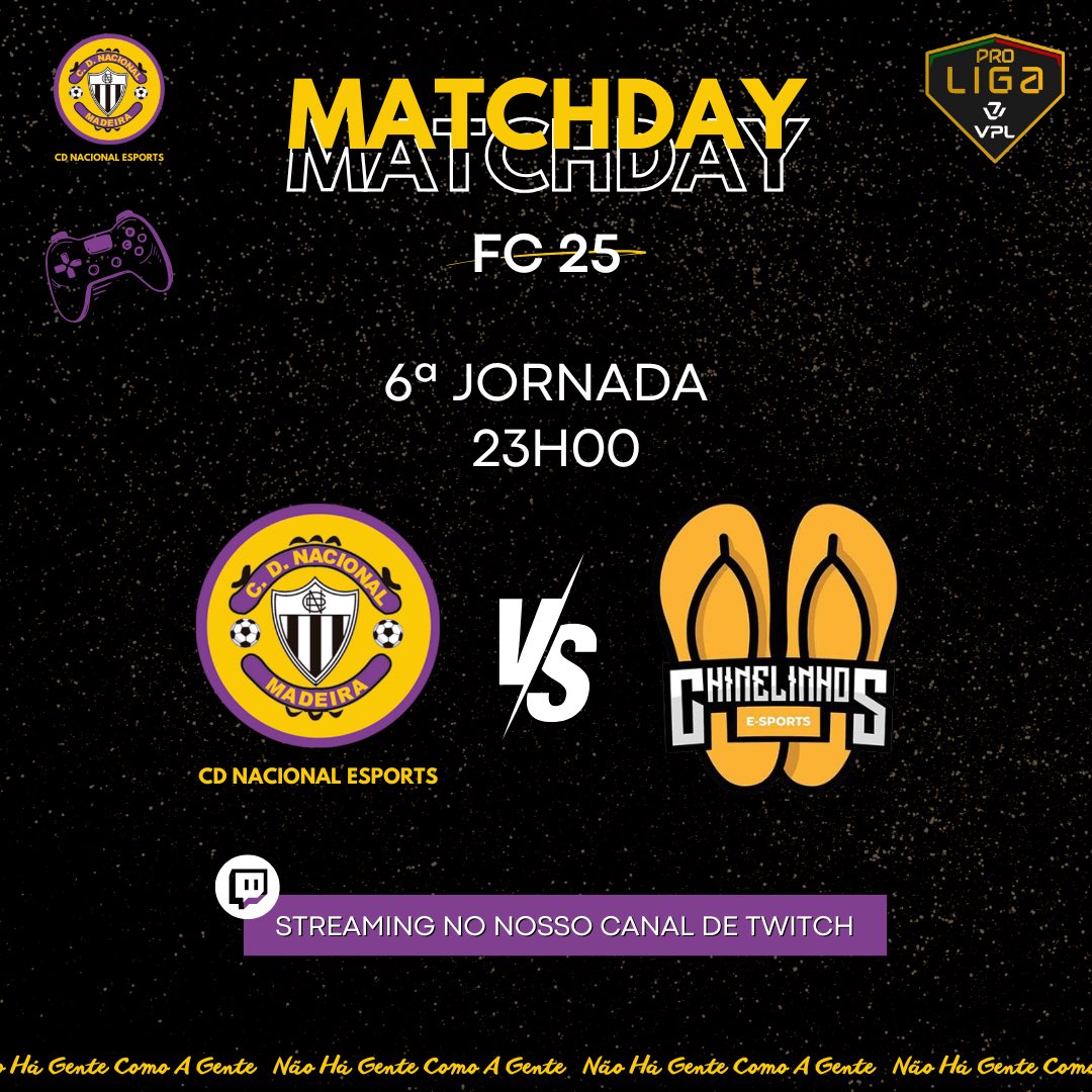 Dia não é dia sem jornada dupla 😅

🆚 Chinelinhos FC

𝑵𝒂̃𝒐 𝒉𝒂́ 𝒈𝒆𝒏𝒕𝒆 𝒄𝒐𝒎𝒐 𝒂 𝒈𝒆𝒏𝒕𝒆! ⚪️⚫️

#CDNacionaleSports | #ESports  | #ProClubs |#NãoHáGenteComoAGente