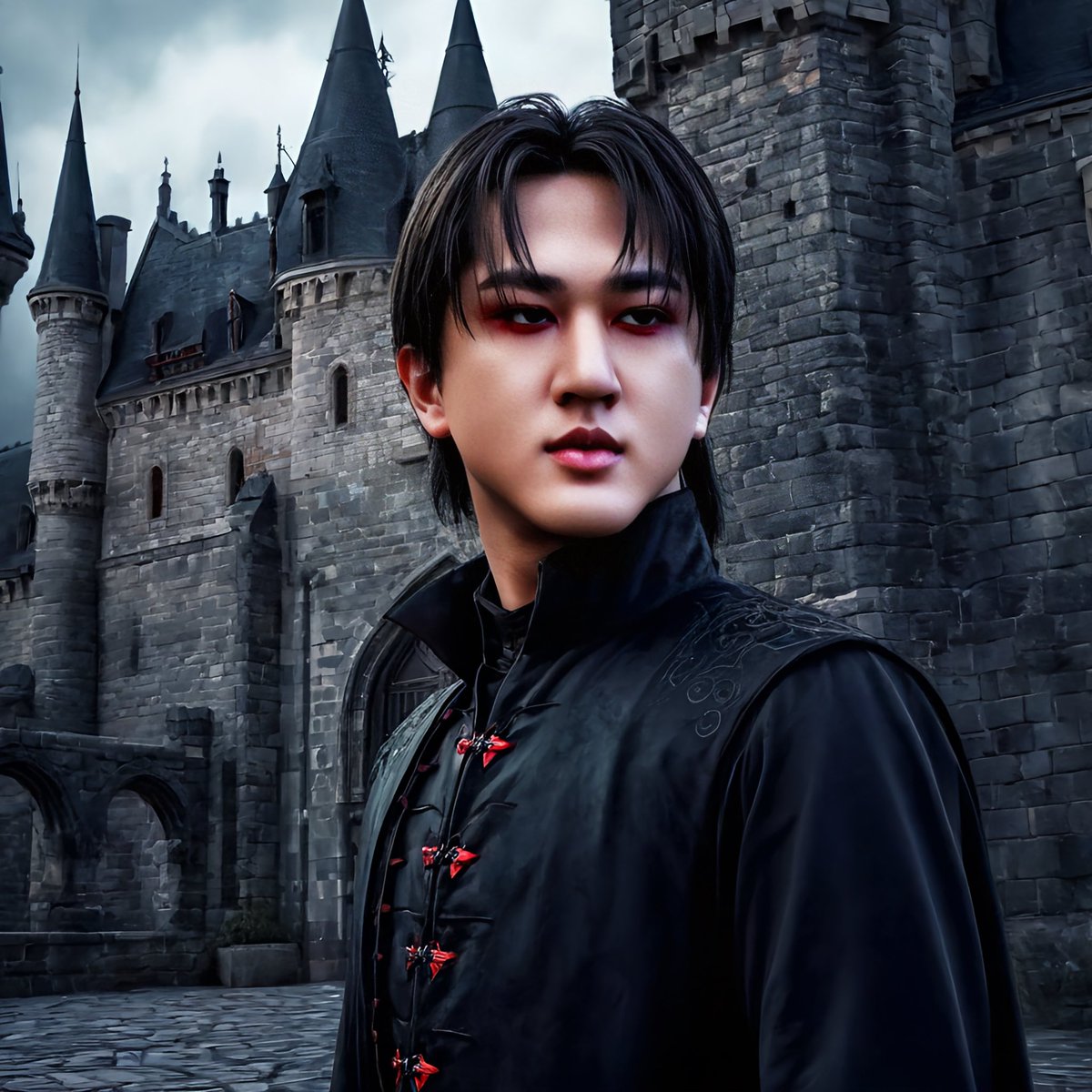 Picsart's tweet photo. okay hear me out stray kids vampire halloween concept?? https://t.co/0gV1NodZSe