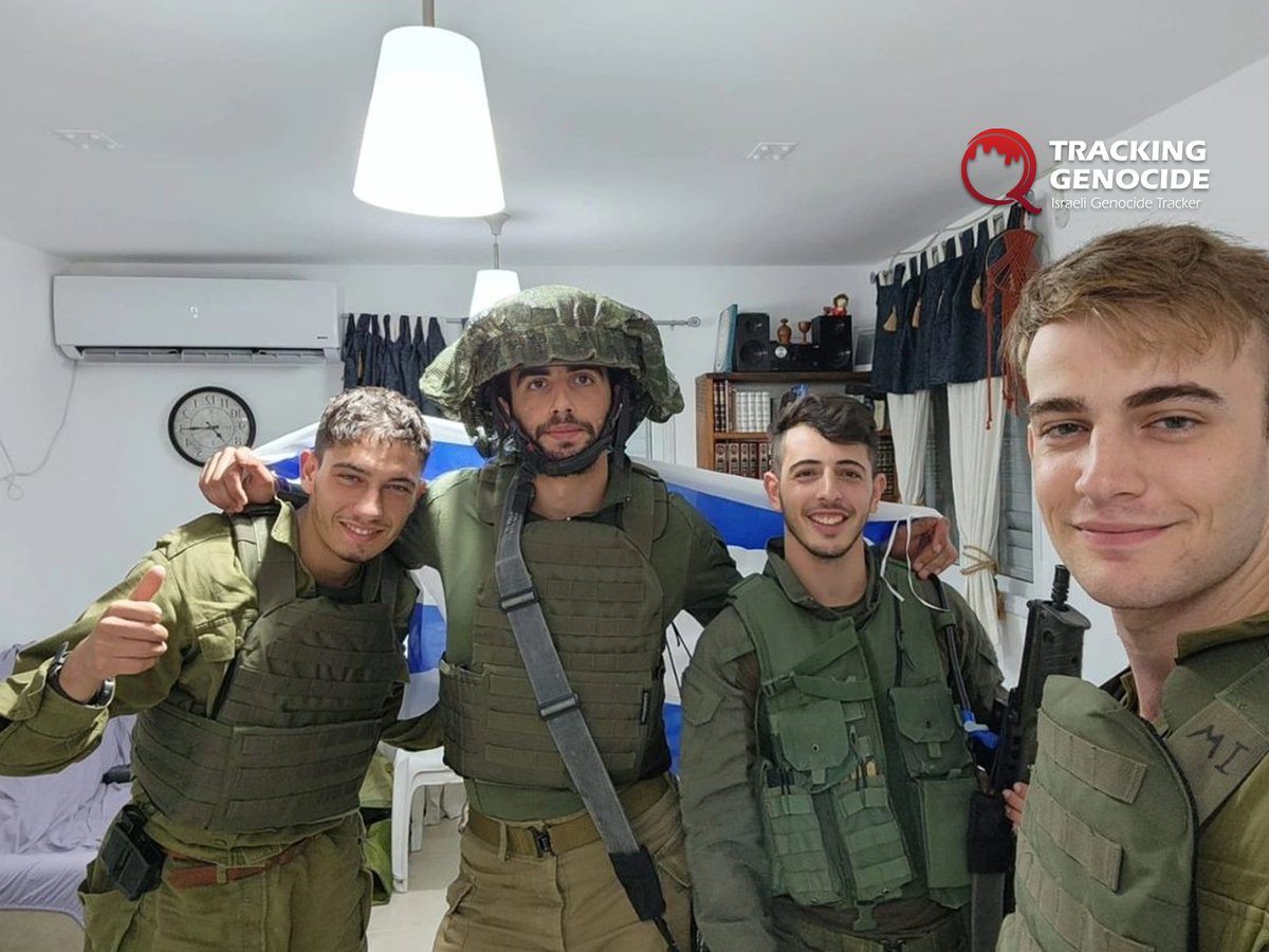 trackingisrael's tweet image. Israeli reservist Itay Meyer, of German origin, from the Givati Battalion, served in the Kerem Shalom base in southern Gaza, where aid and food were forbidden from entry to Palestinians amid the genocide.