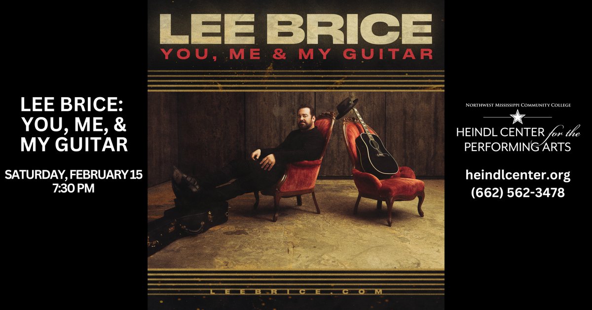 If you're One of Them Girls (or guys), get ready for @LeeBrice on February 15 for his You, Me, &amp; My Guitar acoustic tour with special guest <a href="/TheTimothyWayne/">Timothy Wayne</a>!
Spring 2025 Season Tickets go on-sale Nov 18.
Ticket packages go on-sale Dec 2.
Individual show tickets go on-sale Dec 9.